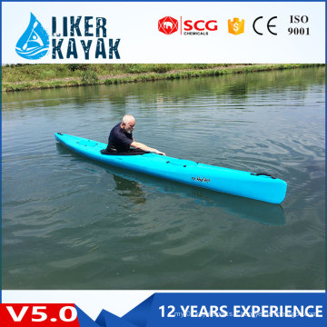 Usine OEM Top qualité Simple siège PE Kayaks pour Touring